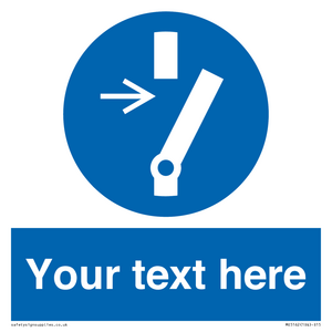 Custom Disconnect Sign